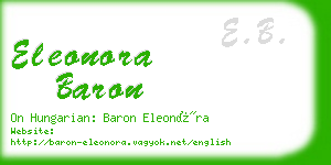 eleonora baron business card
